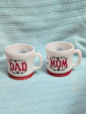 Mom And Dad Hazel-Atlas Coffee Mugs